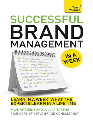 cover image of Successful Brand Management In A Week: Teach Yourself